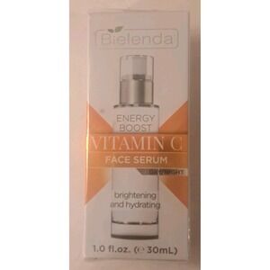 Bielenda Energy Boost Vitamin C Face Serum Day / Night 1oz 30ml Brightening NIB